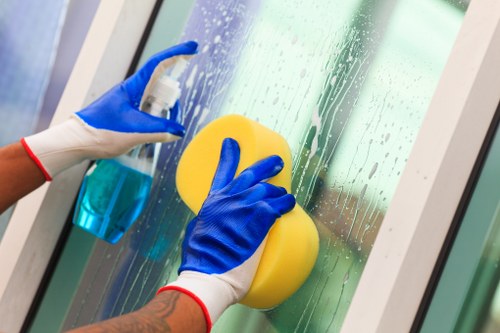 Commercial cleaning work carried out in a Highbury office building