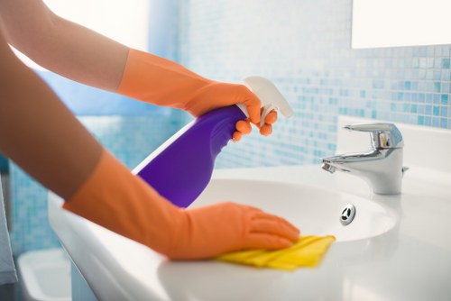 Commercial cleaning tasks in a Highbury office setting