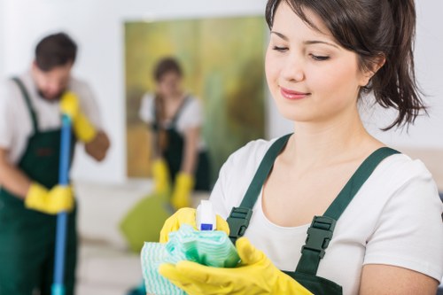 Deep cleaning a tiled or stone floor in a Highbury property