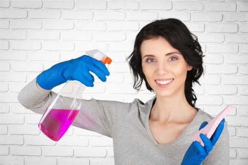 Floor care equipment used for hard floor cleaning in Highbury